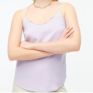 NWOT J. Crew Scalloped Cami Top